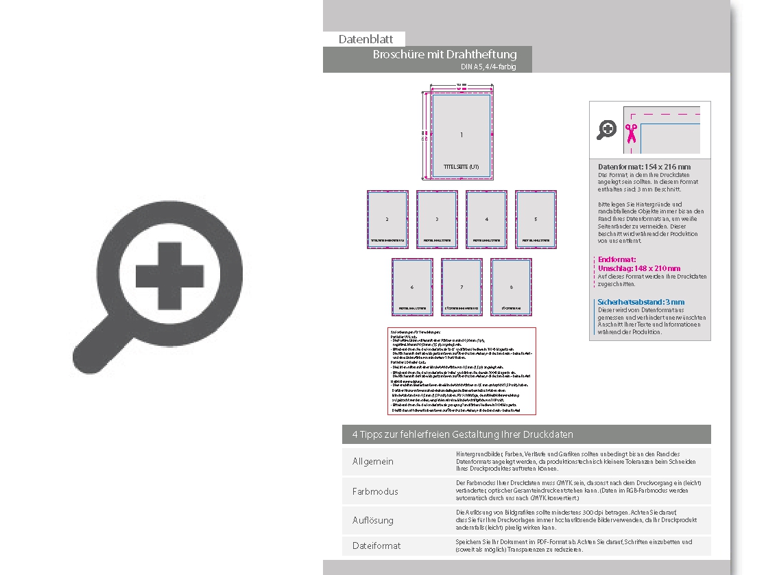 Product Bild brosch__re_mit_drahtheftung__endformat_din_a5__124-seitig