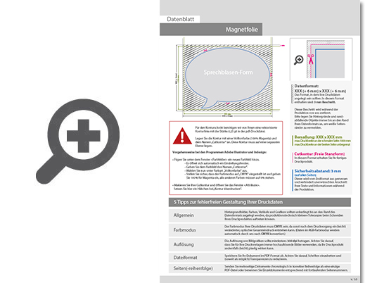 Product Bild hochwertige_autot__r-magnetfolie_in_sprechblase-form