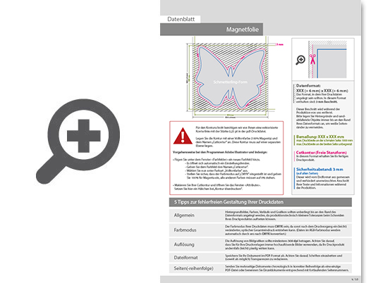 Product Bild hochwertige_kfz-magnetfolie_in_schmetterling-form