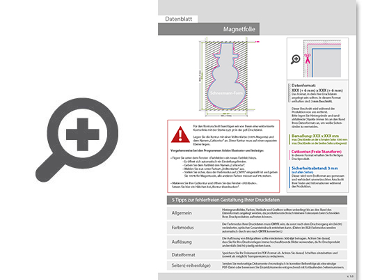 Product Bild hochwertige_kfz-magnetfolie_in_schneemann-form
