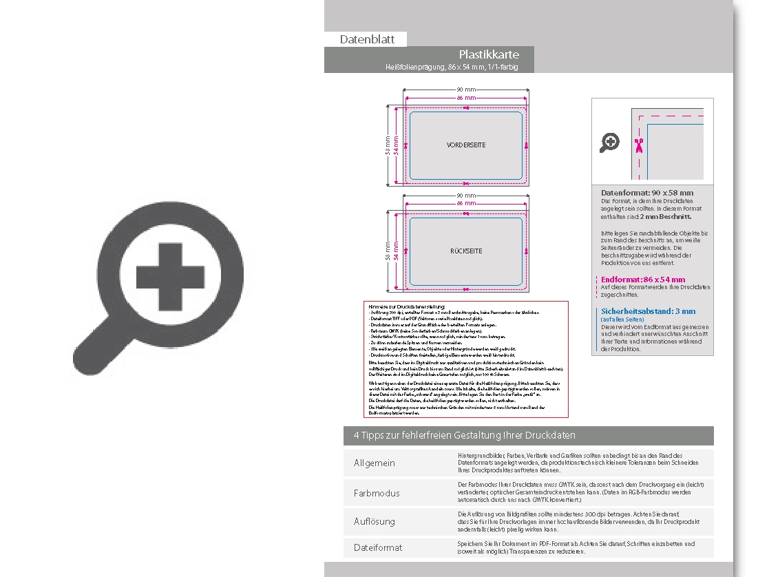 Product Bild plastikkarte_mit_einseitiger_hei__folienpr__gung_silber_1_1_farbig_bedruckt_auf_wei__em_hintergrund
