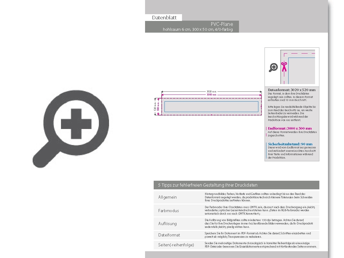 Product Bild hochwertige_pvc-plane_300_x_50_cm__4_0-farbig_bedruckt__hohlsaum_links_und_rechts_(durchmesser_hohlsaum_6_0_cm)