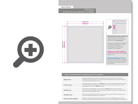 Product Bild hochwertige_pvc-plane_250_x_250_cm__4_0-farbig_bedruckt__ums__umt_+___sen_im_abstand_von_50_cm_rundum