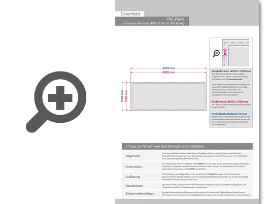 Product Bild hochwertige_pvc-plane_400_x_150_cm__4_0-farbig_bedruckt__ums__umt_+___sen_im_abstand_von_50_cm_rundum